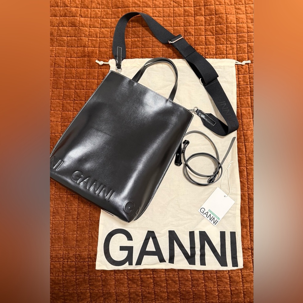 Ganni Banner Tote - Picture 2 of 8